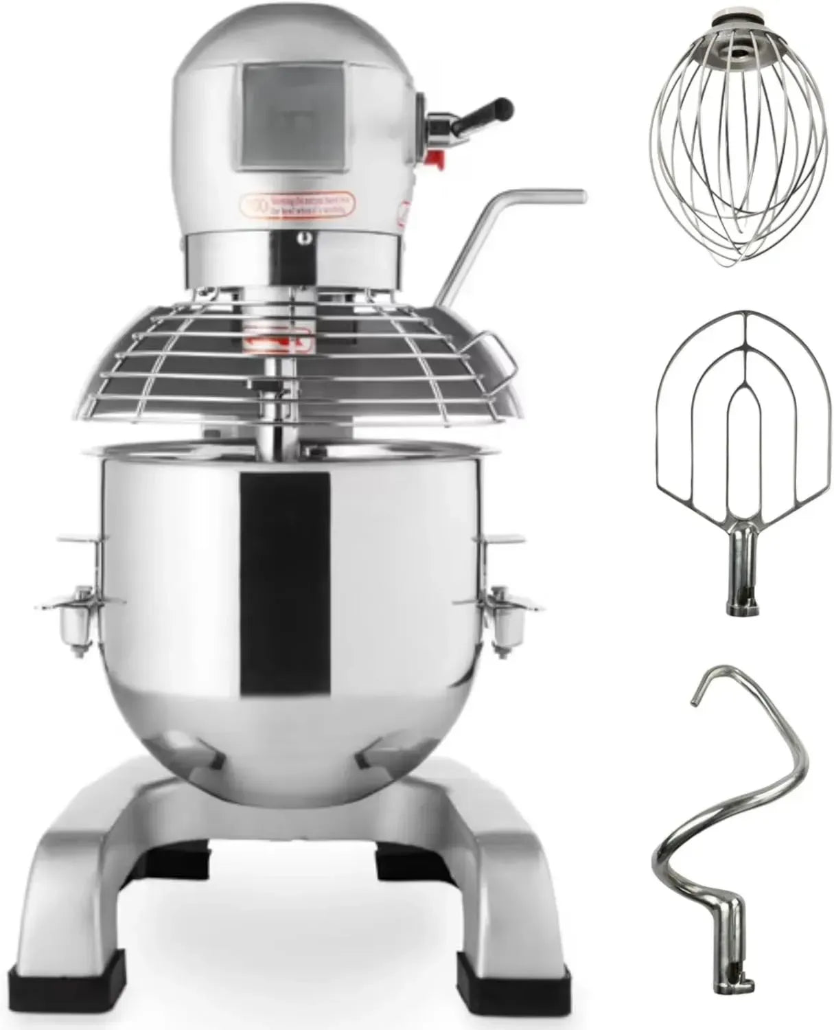 Mélangeur à Pâtisserie 30L, 1100W, 3 Vitesses - Moteur Puissant pour Préparation Culinaires